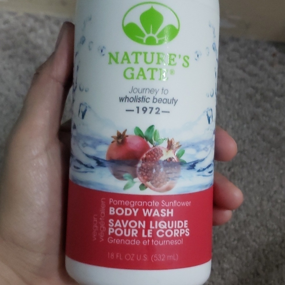 Discontinued and rare nature's gate pomegranate sunflower body wash vegan 532 mL - Picture 4 of 5